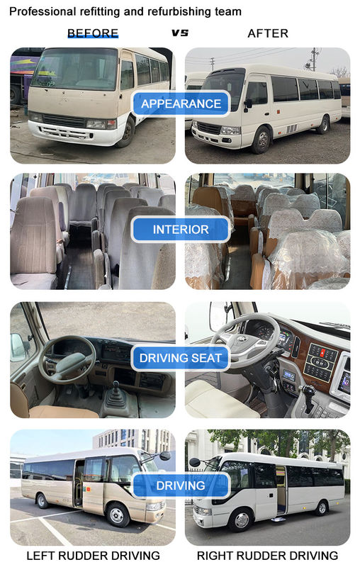 Afrique Minibus à moteur diesel d'occasion avec une cylindrée de 2694 ml en Angola et au Ghana