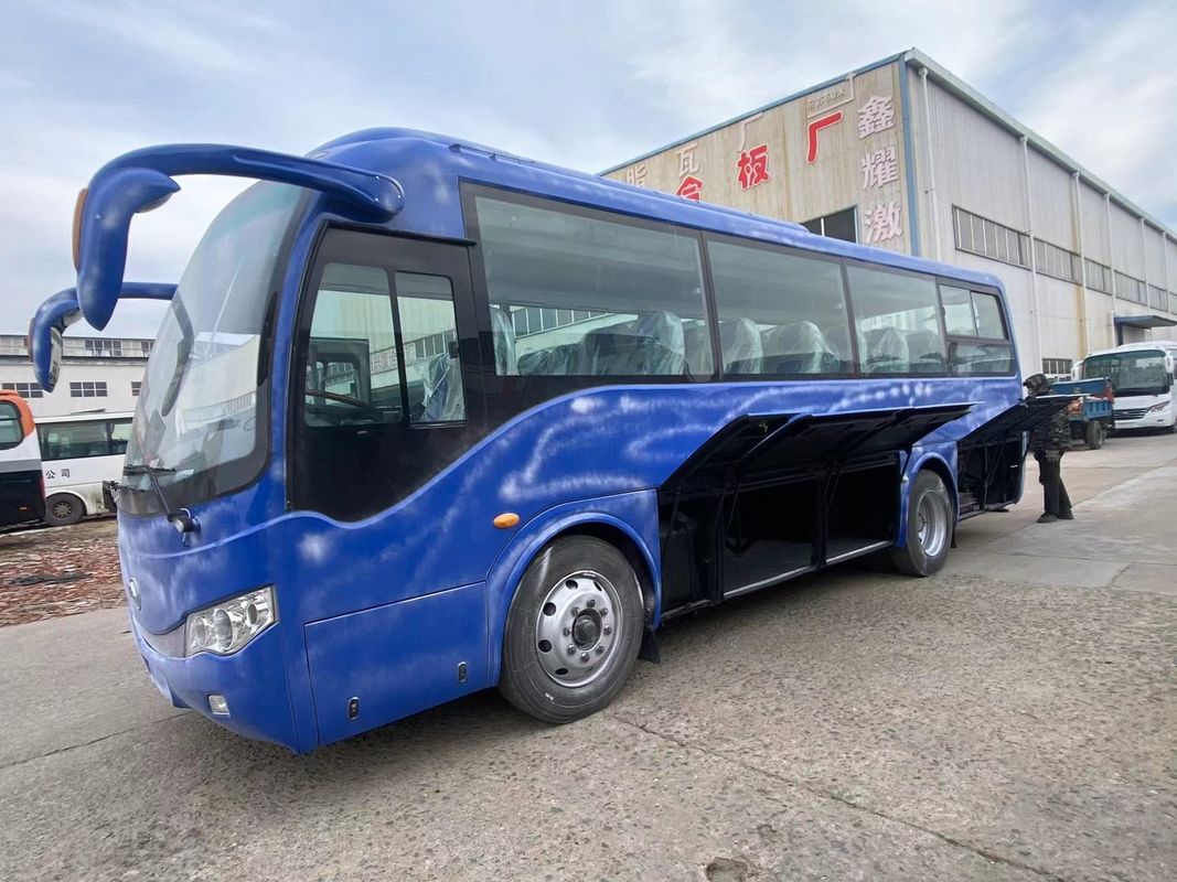 35 sièges Autobus de tournée Autocar de luxe Mini Bus de passagers d'occasion Direction électrique Carburant Diesel