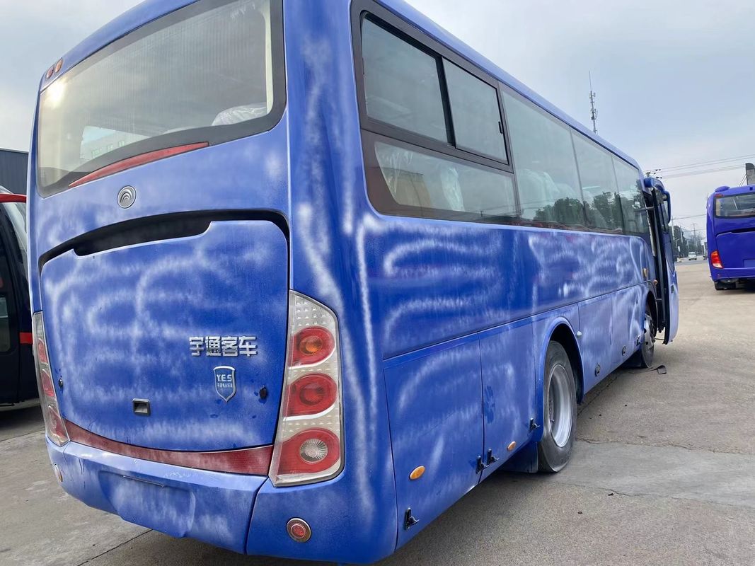 35 sièges Autobus de tournée Autocar de luxe Mini Bus de passagers d'occasion Direction électrique Carburant Diesel