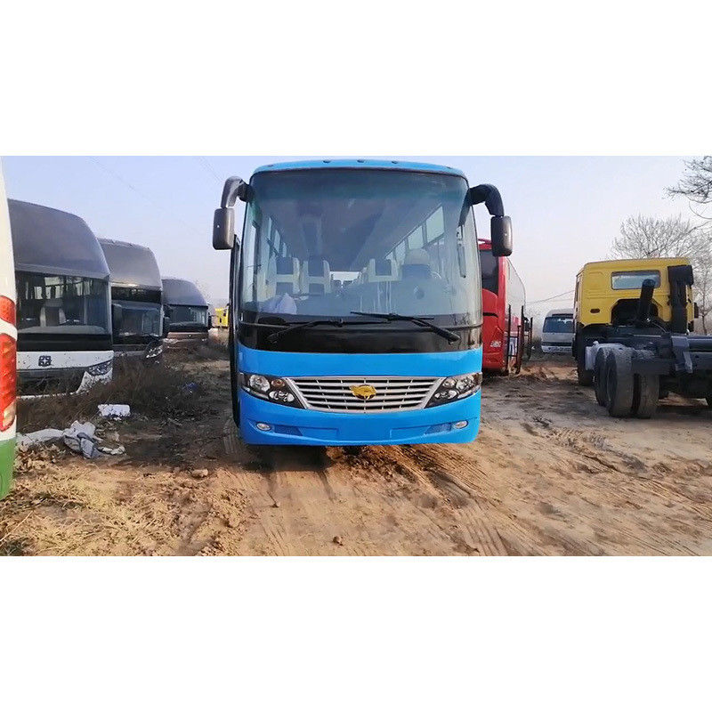 Cng Diesel utilisé à la main gauche bleu 12m autocars bus 31-50 sièges et 2340mm surplomb arrière