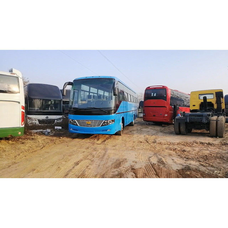 Cng Diesel utilisé à la main gauche bleu 12m autocars bus 31-50 sièges et 2340mm surplomb arrière