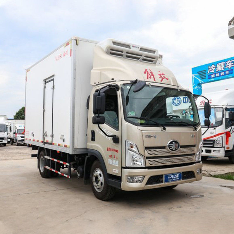 1-10T Capacité professionnel Jiefang camion réfrigéré pour les produits frais et surgelés