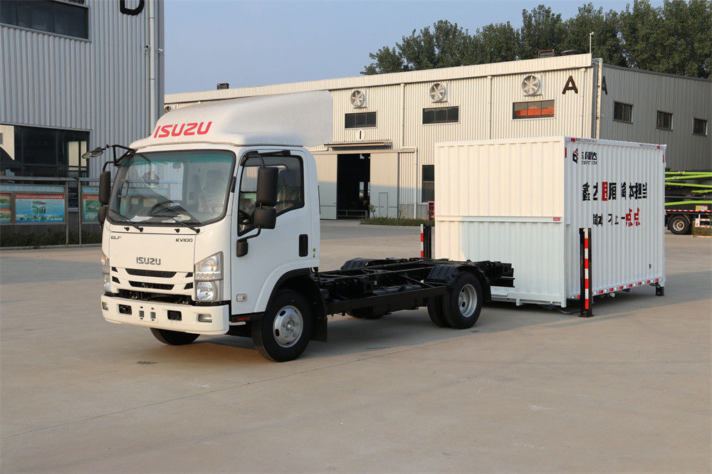 Isuzu Diesel 4*2 camion de fret moyen avec carrosserie détachable et débrancheurs hydrauliques