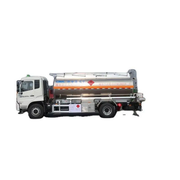 15m3 CIMC LINYU Dongfeng pétrolier camion-citerne alliage d'aluminium véhicule de transport de carburant liquide