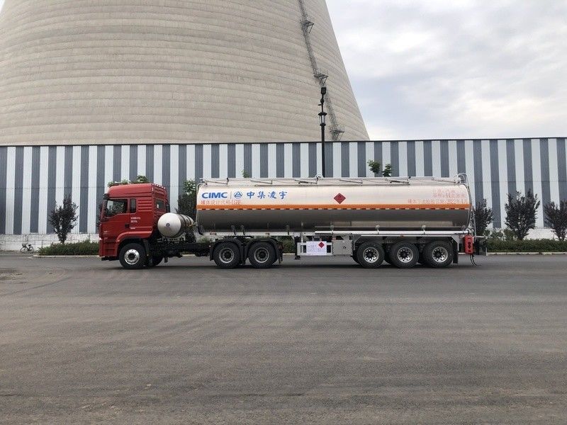 3 essieux 44m3 Benzine liquide Aviation Pétrole à essence transport de carburant à réaction semi-remorque pétrolier