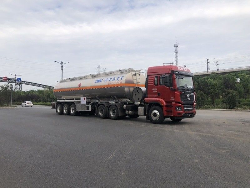 3 essieux 44m3 Benzine liquide Aviation Pétrole à essence transport de carburant à réaction semi-remorque pétrolier