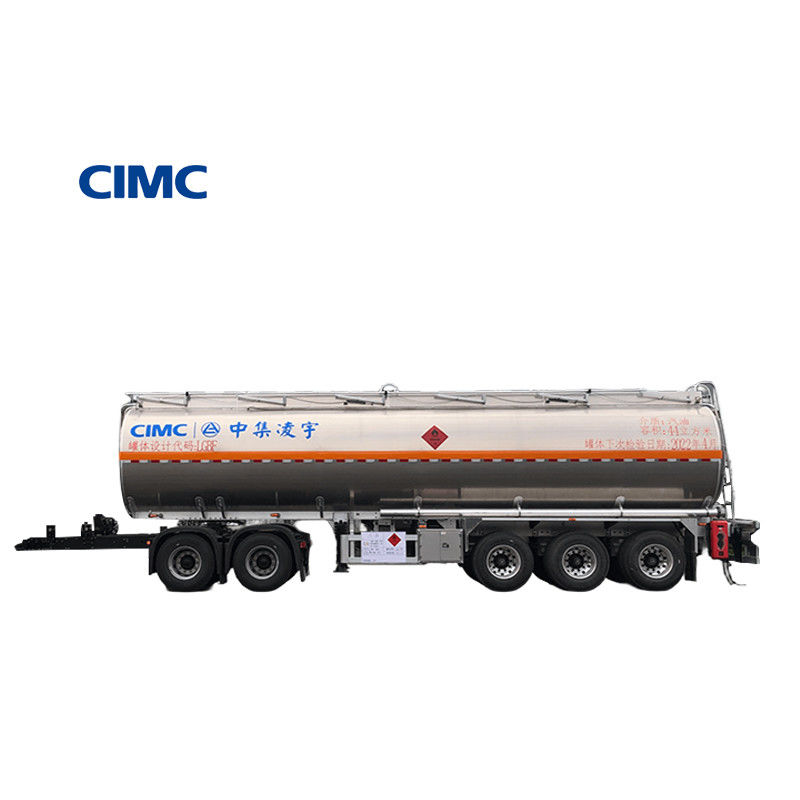 Tanker diesel en alliage d'aluminium pour l'Afrique 44m3 Diesel liquide Semi-remorque Carburant essence