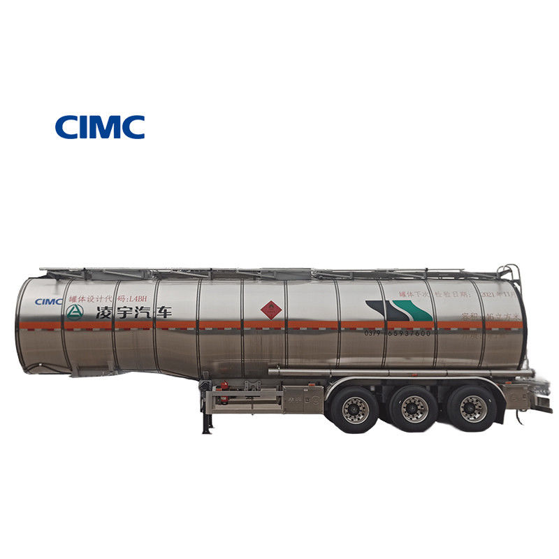 CIMC LINYU 46000L Camion-remorque à réservoir de carburant en alliage d'aluminium avec empattement 6150 1310 1310
