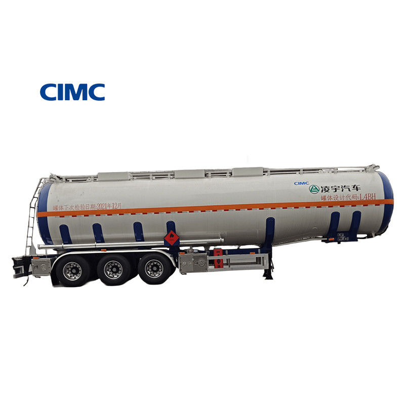CIMC LINYU 48000 50000Liter réservoir de carburant remorque à 3 essieux 48m3 semi-remorque en alliage d'aluminium