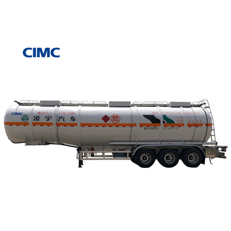 Trailer à carburant de 48000 litres en acier CIMC LINYU pour le transport efficace du pétrole brut