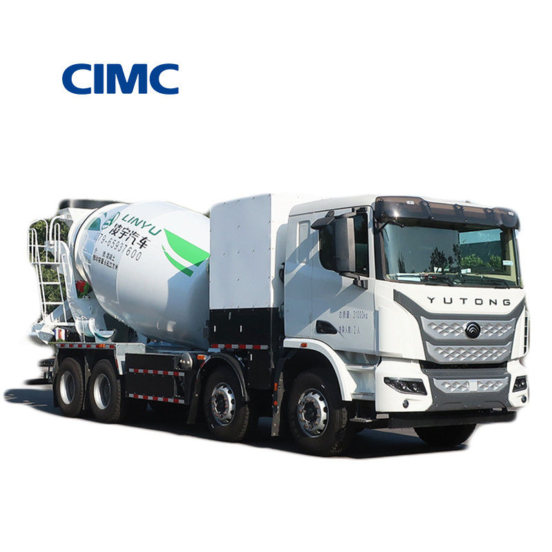 380kw CIMC LINYU 10 m3 électrique 8x4 auto-chargement moteur camion de béton pour le mélange