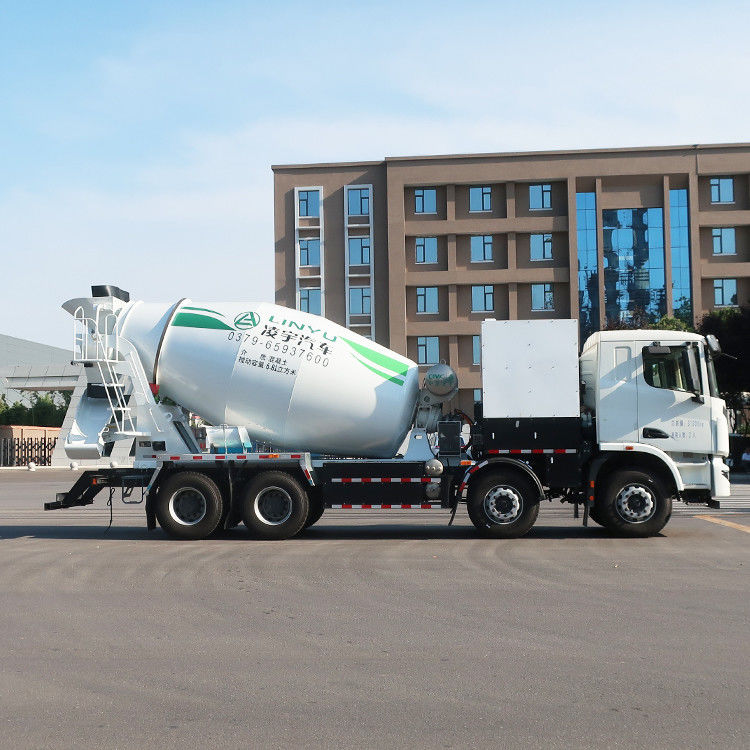 380kw CIMC LINYU 10 m3 électrique 8x4 auto-chargement moteur camion de béton pour le mélange