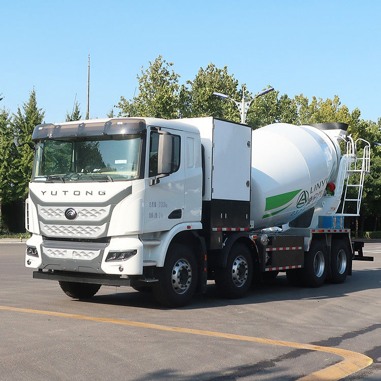 380kw CIMC LINYU 10 m3 électrique 8x4 auto-chargement moteur camion de béton pour le mélange