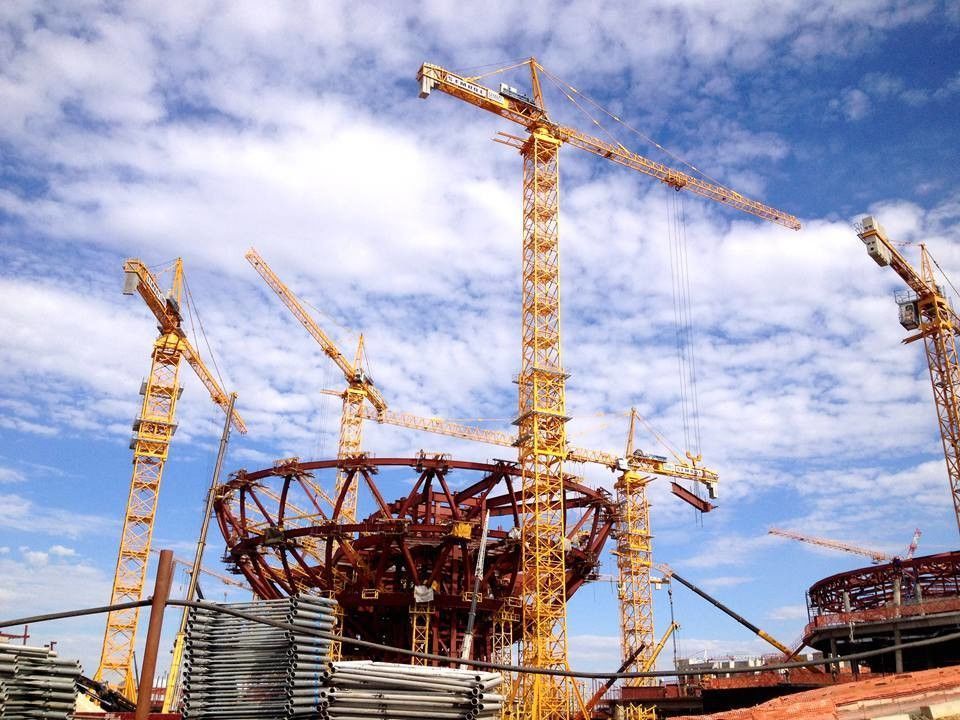 Crane à tour sans dessus pour la construction Max. Hauteur de levage 60m Zoomlion T7015-10E WA7025-10E