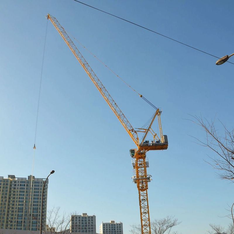 Syt80 T6012-6 6 tonnes 8 tonnes grue à tour plate à long rayon de fonctionnement