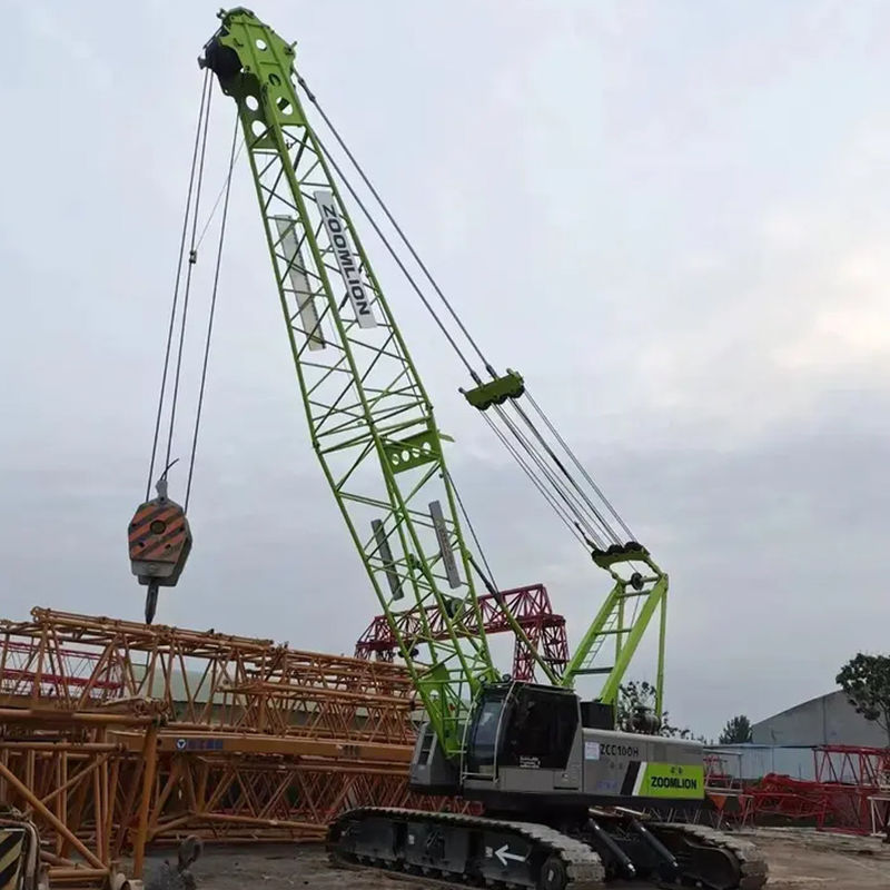 ZOOMLION 100 tonnes grande grue hydraulique à rampe avec 357 T.m de moment de levage nominal