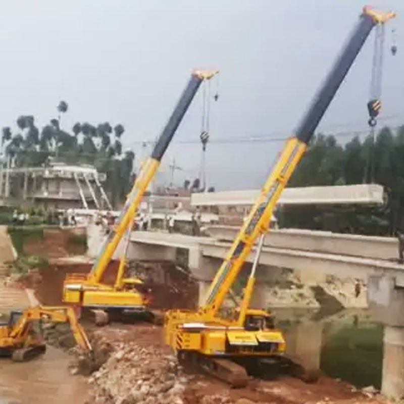 Crane à rampe de 55 tonnes utilisée pour la construction 30% Vente originale