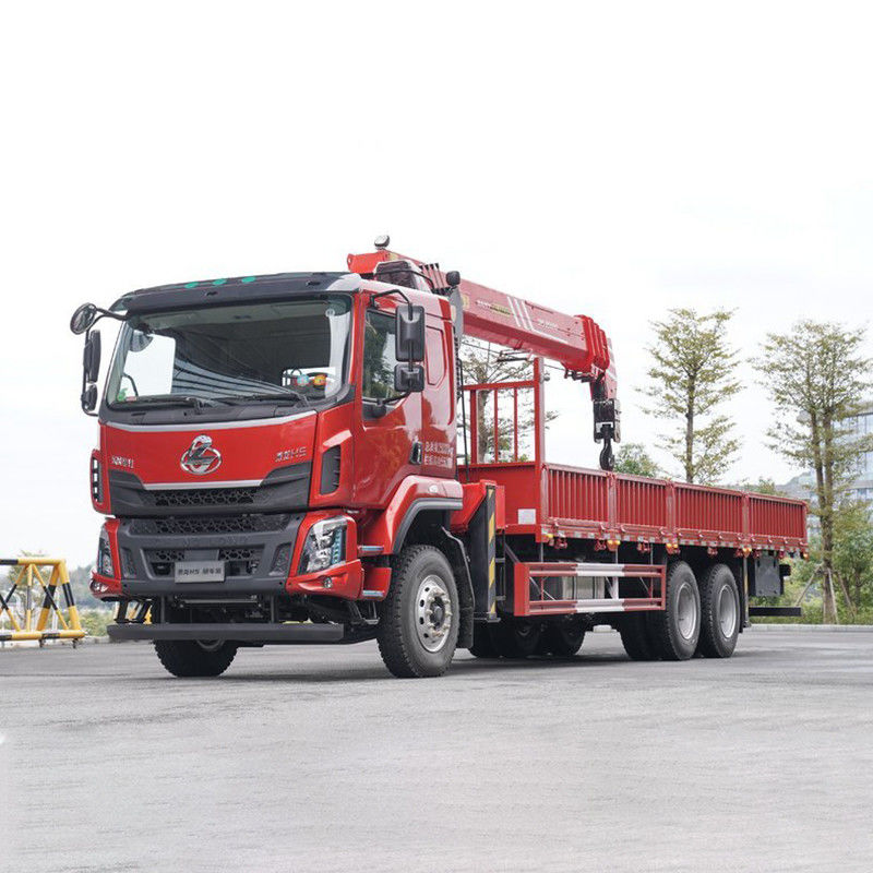 Traction hydraulique Grue montée sur camion à plat 8 tonnes 10 pneus Grue avec plateau