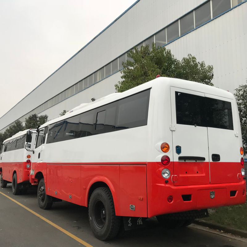 DONGFENG 29 sièges Diesel Coach Bus 4x4 Off Road Bus avec essieu avant