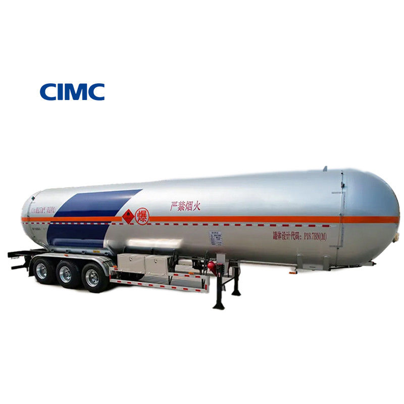 Semi-remorque à GPL de 50 m3 pour camions et de grande capacité dans les limites de L11390 mm *W2500 mm *H3980 mm
